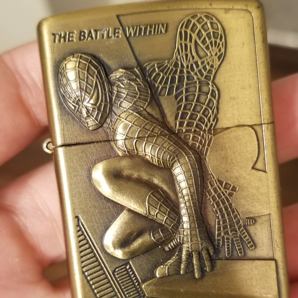 Vintage spiderman zippo